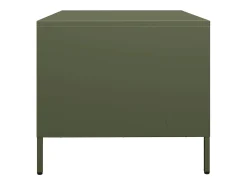 Mueble para TV acero laminado en frío verde oliva 68x50x43,5 cm