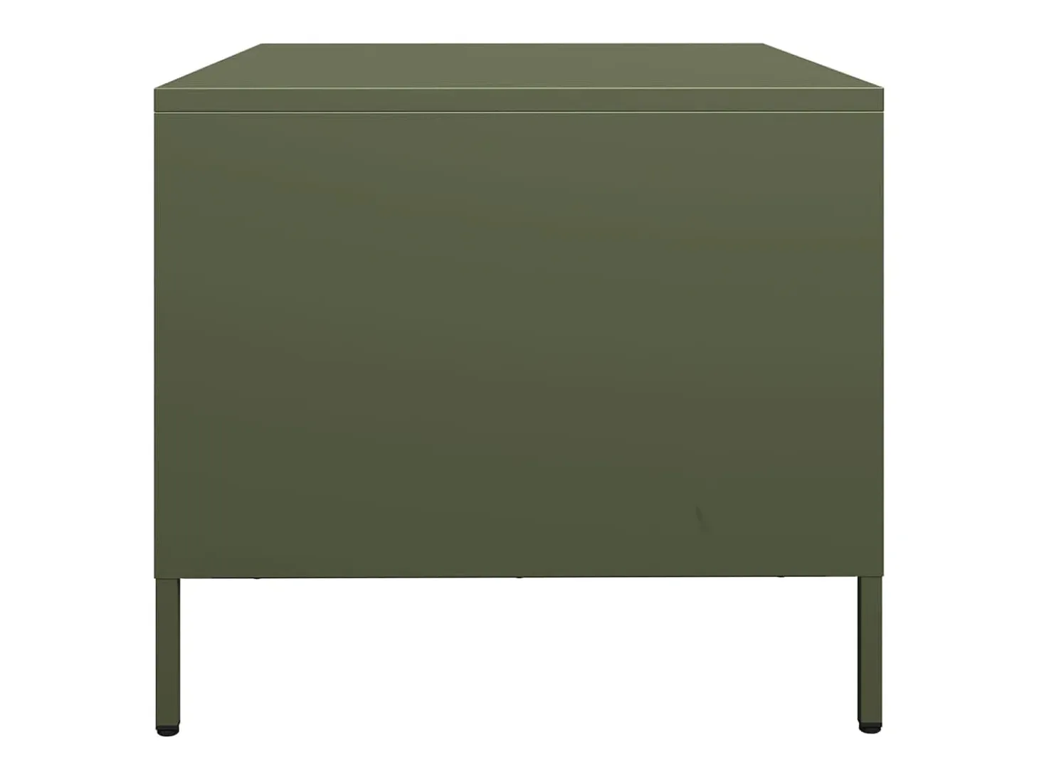 Mueble para TV acero laminado en frío verde oliva 68x50x43,5 cm