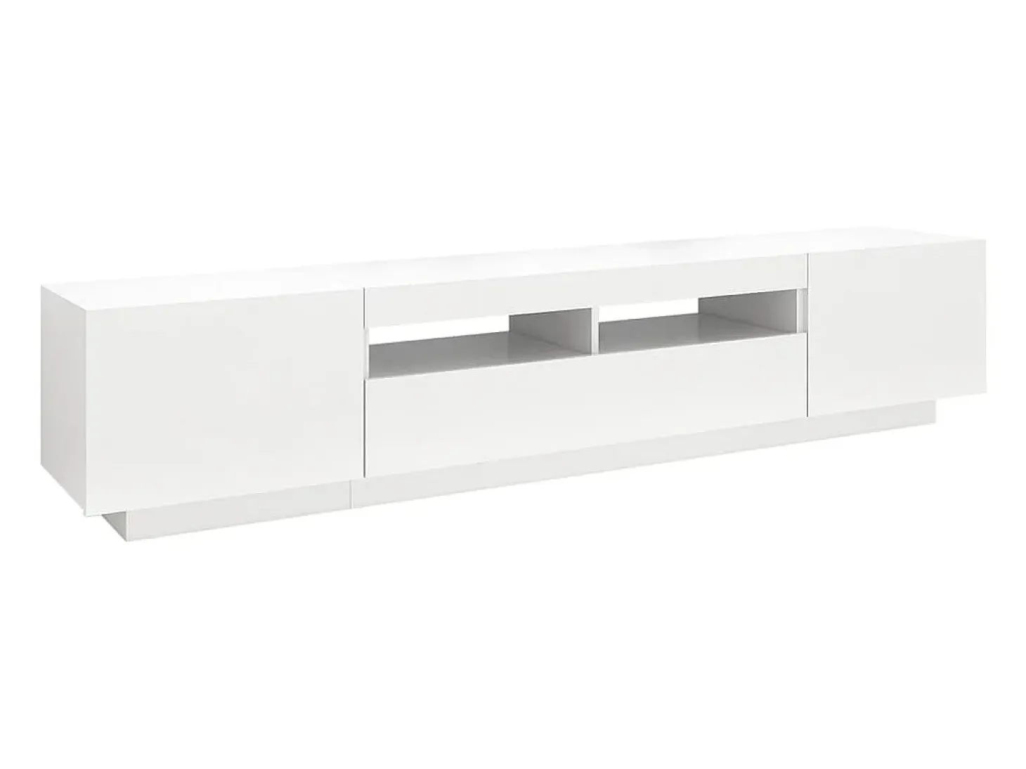 Mueble para TV con luces LED blanco 200x35x40 cm