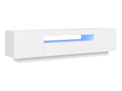 Mueble para TV con luces LED blanco 160x35x40 cm ES86262