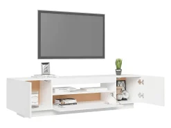 Mueble para TV con luces LED blanco 160x35x40 cm