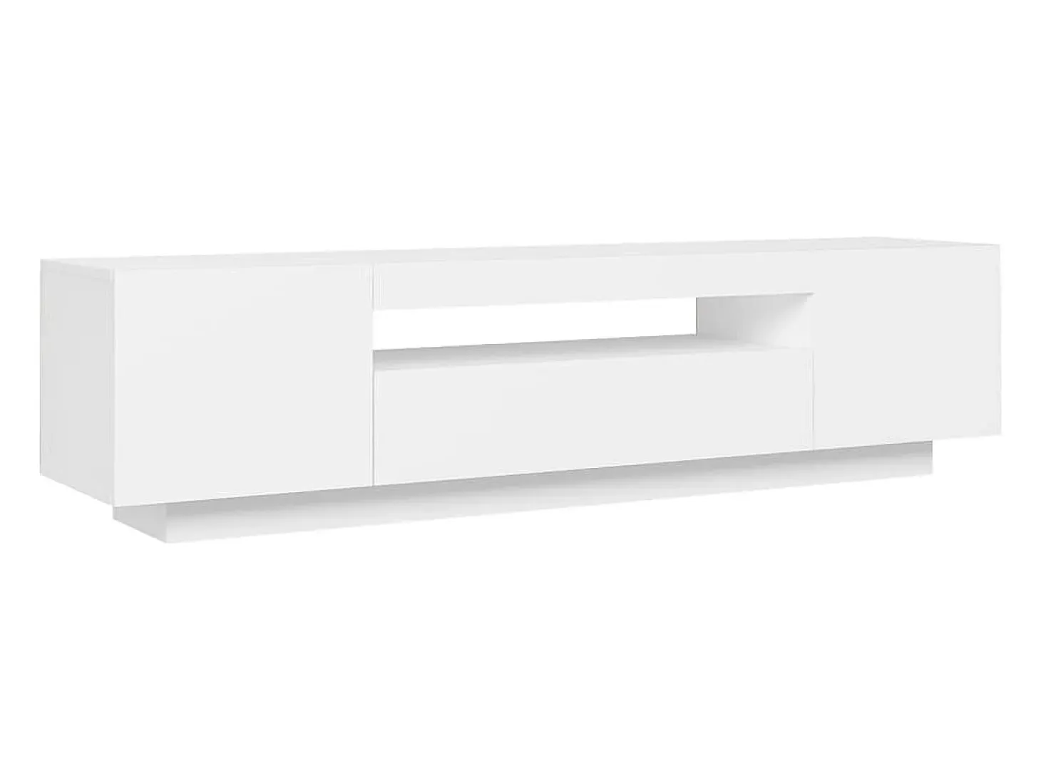 Mueble para TV con luces LED blanco 160x35x40 cm