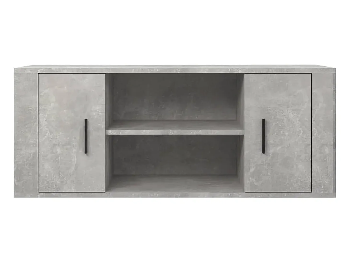 Mueble para TV contrachapada gris hormigón 100x35x40 cm