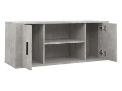 Mueble para TV contrachapada gris hormigón 100x35x40 cm