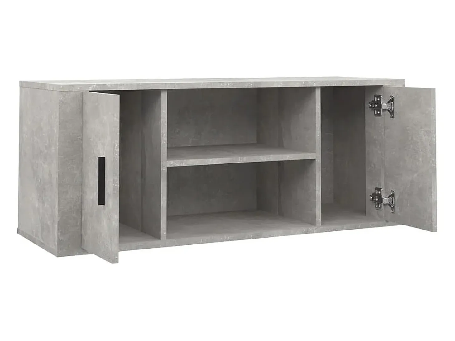 Mueble para TV contrachapada gris hormigón 100x35x40 cm