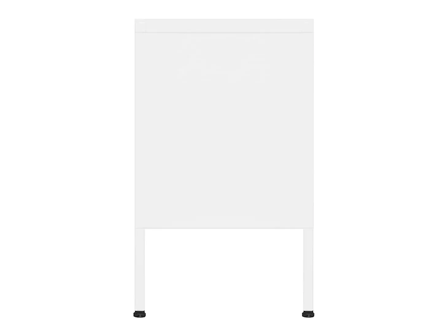 Mueble para TV de acero blanco 105x35x50 cm
