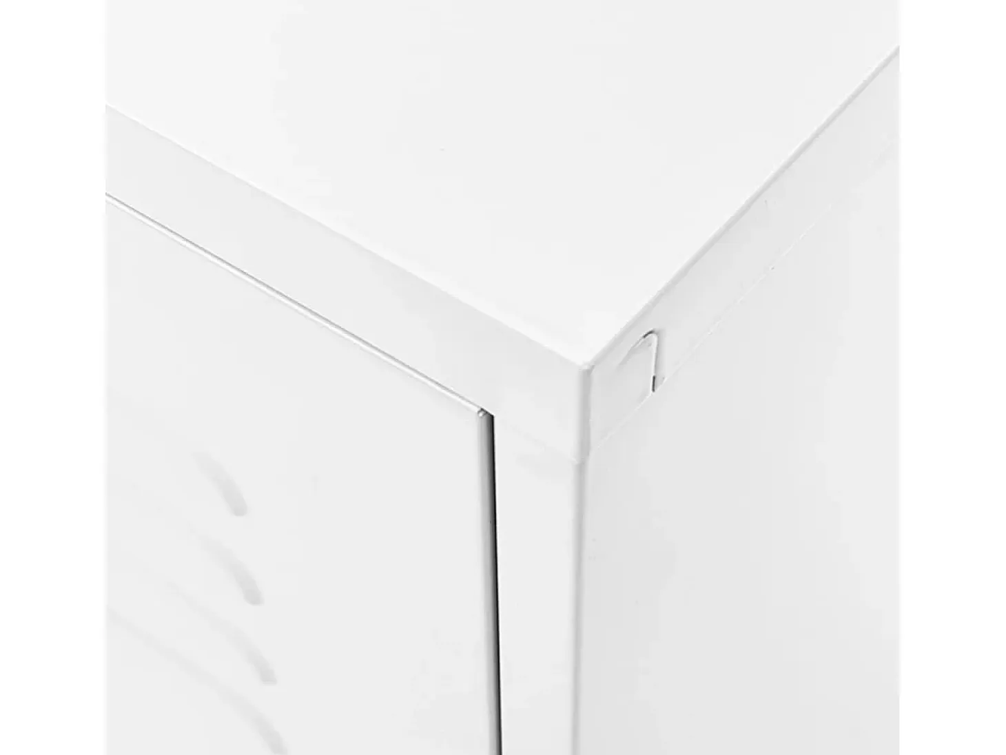 Mueble para TV de acero blanco 105x35x50 cm