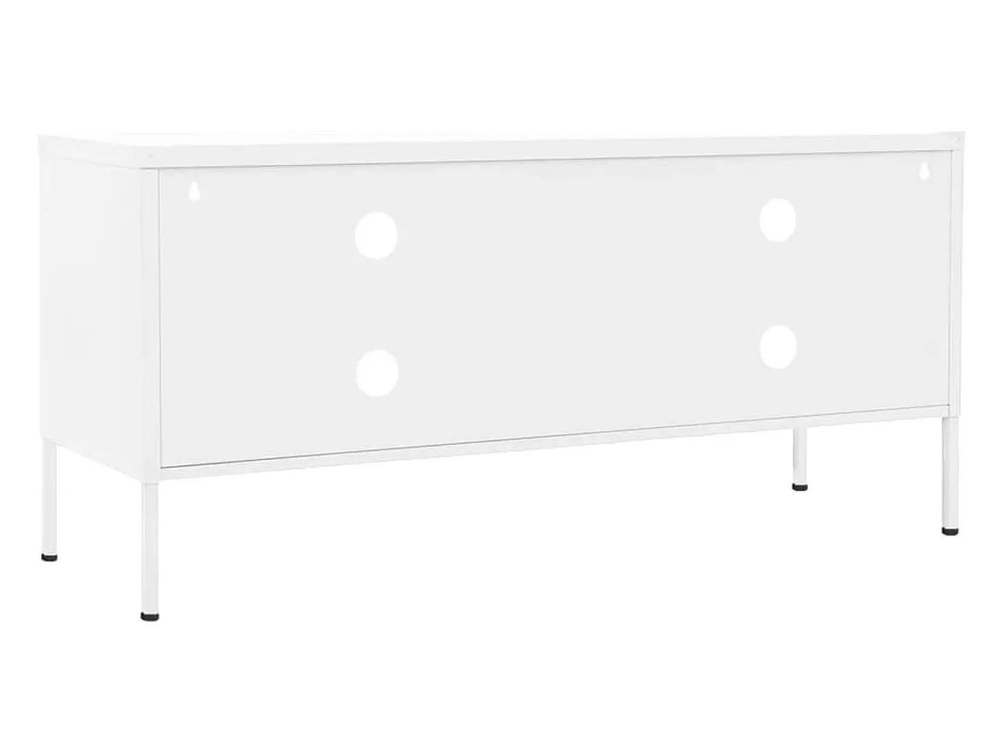 Mueble para TV de acero blanco 105x35x50 cm