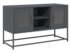 Mueble para TV de acero gris antracita 100,5x39x60,5 cm