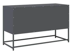 Mueble para TV de acero gris antracita 100,5x39x60,5 cm