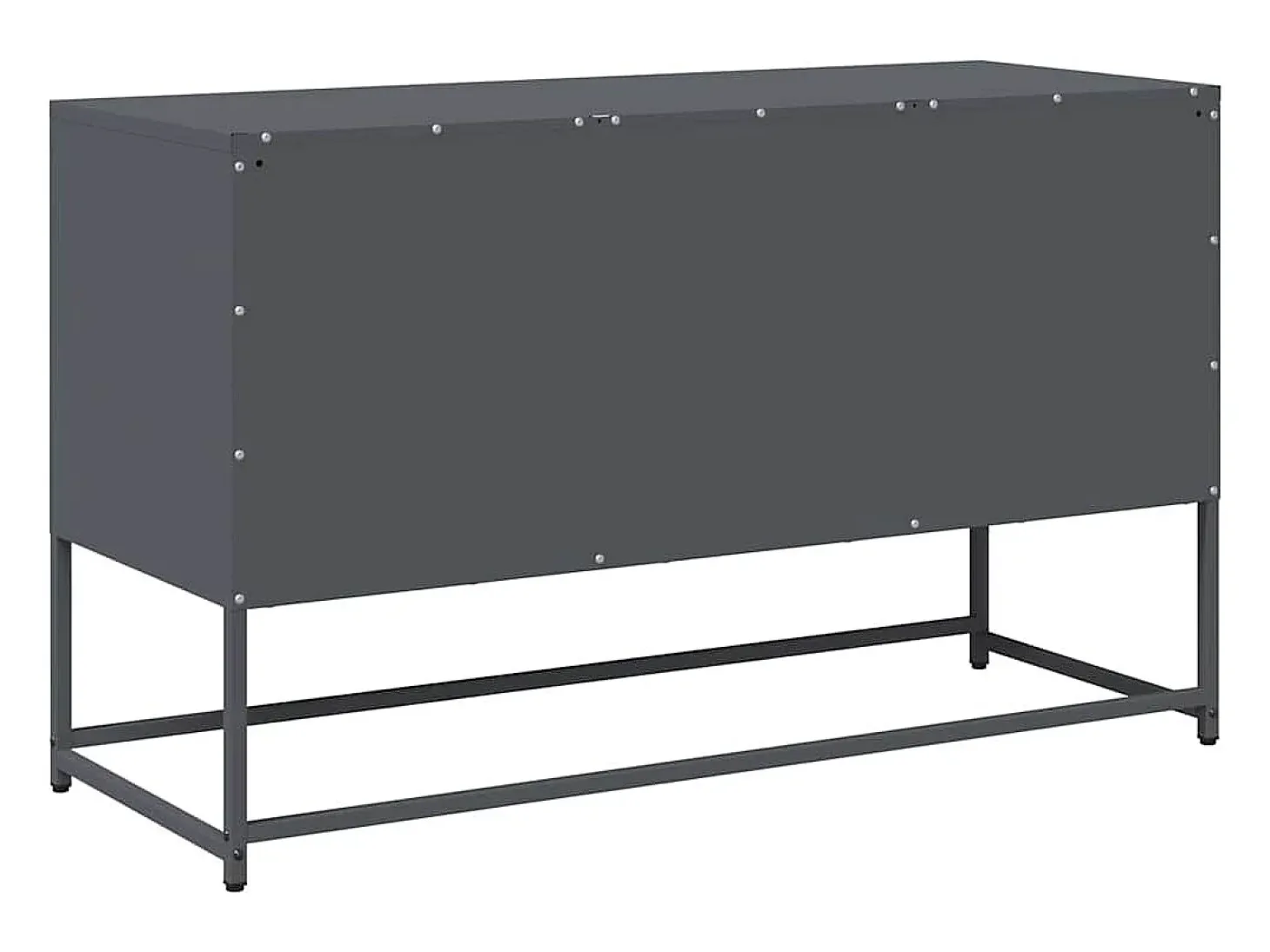 Mueble para TV de acero gris antracita 100,5x39x60,5 cm