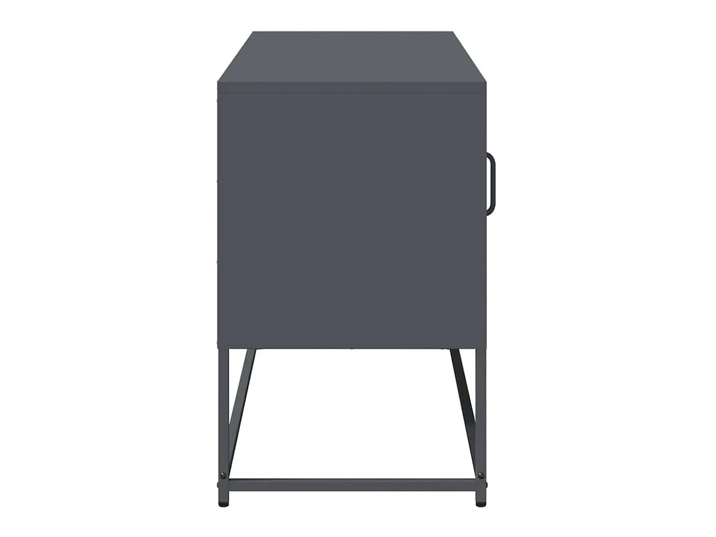Mueble para TV de acero gris antracita 100,5x39x60,5 cm