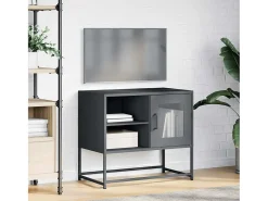Mueble para TV de acero gris antracita 68x39x60,5 cm