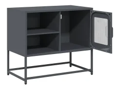 Mueble para TV de acero gris antracita 68x39x60,5 cm