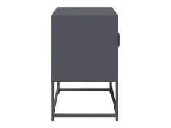 Mueble para TV de acero gris antracita 68x39x60,5 cm