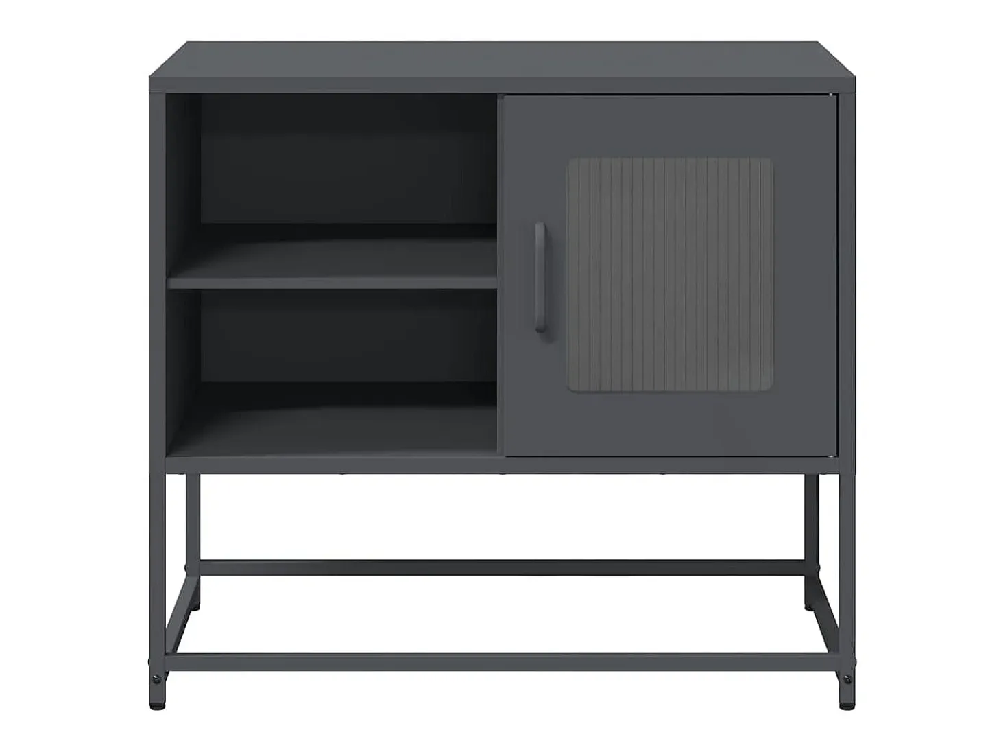 Mueble para TV de acero gris antracita 68x39x60,5 cm