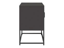 Mueble para TV de acero negro 68x39x60,5 cm