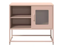 Mueble para TV de acero rosa 68x39x60,5 cm