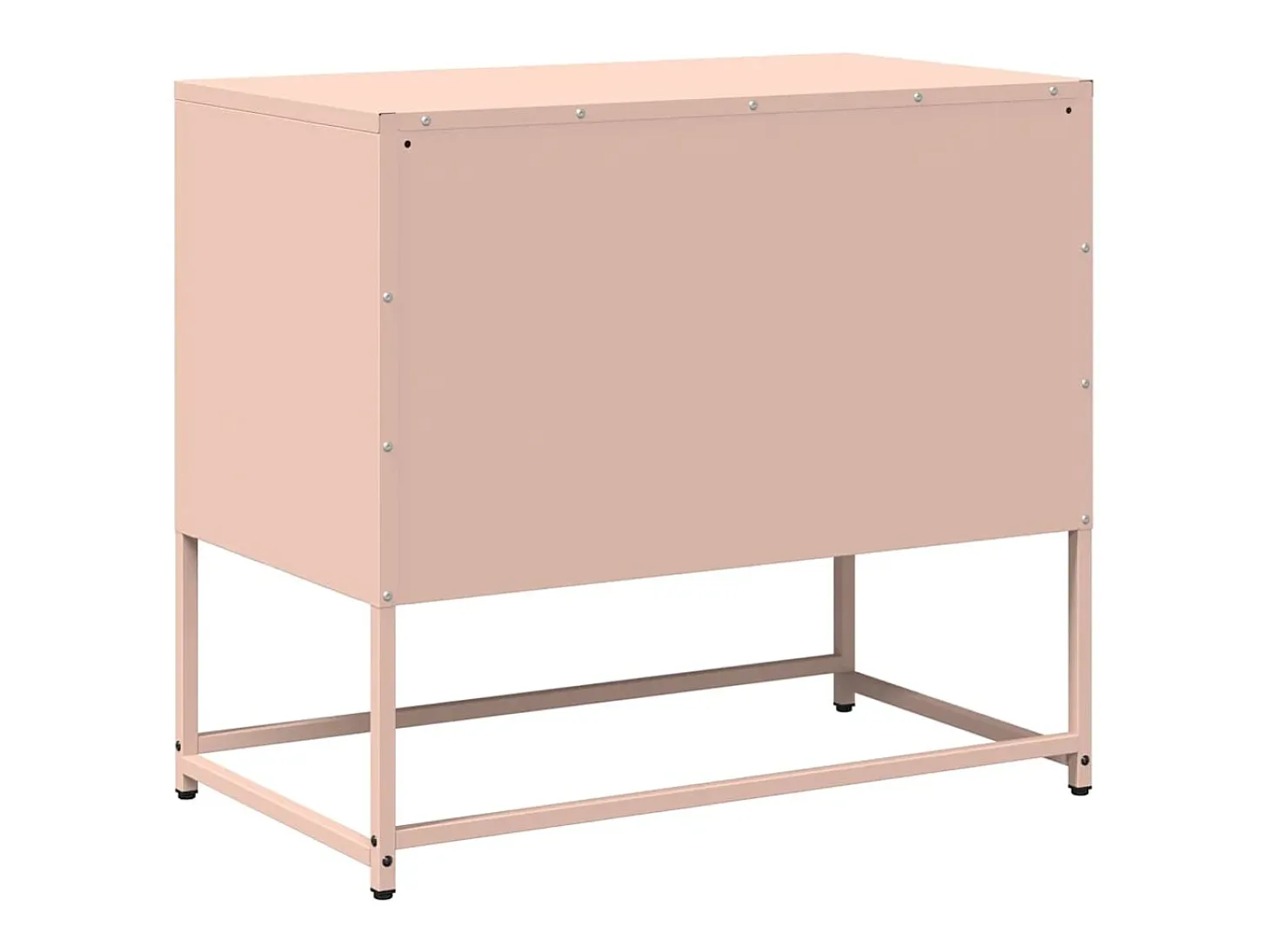 Mueble para TV de acero rosa 68x39x60,5 cm