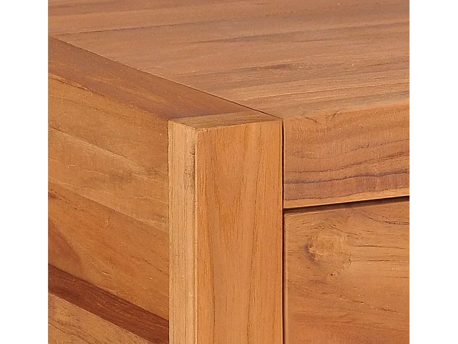 Mueble para TV de madera reciclada de teca 100x40x45 cm