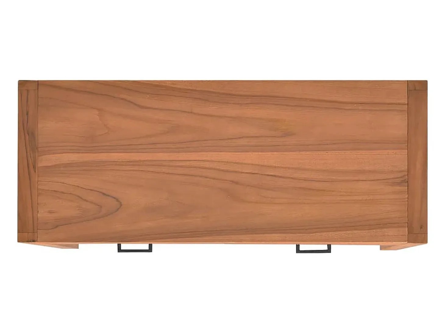 Mueble para TV de madera reciclada de teca 100x40x45 cm