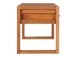 Mueble para TV de madera reciclada de teca 100x40x45 cm