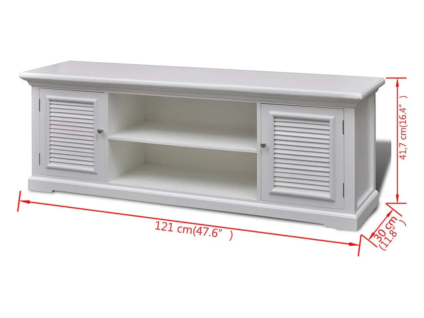 Mueble para TV de madera blanco