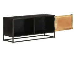 Mueble para TV de madera maciza de mango rugosa 90x30x40 cm