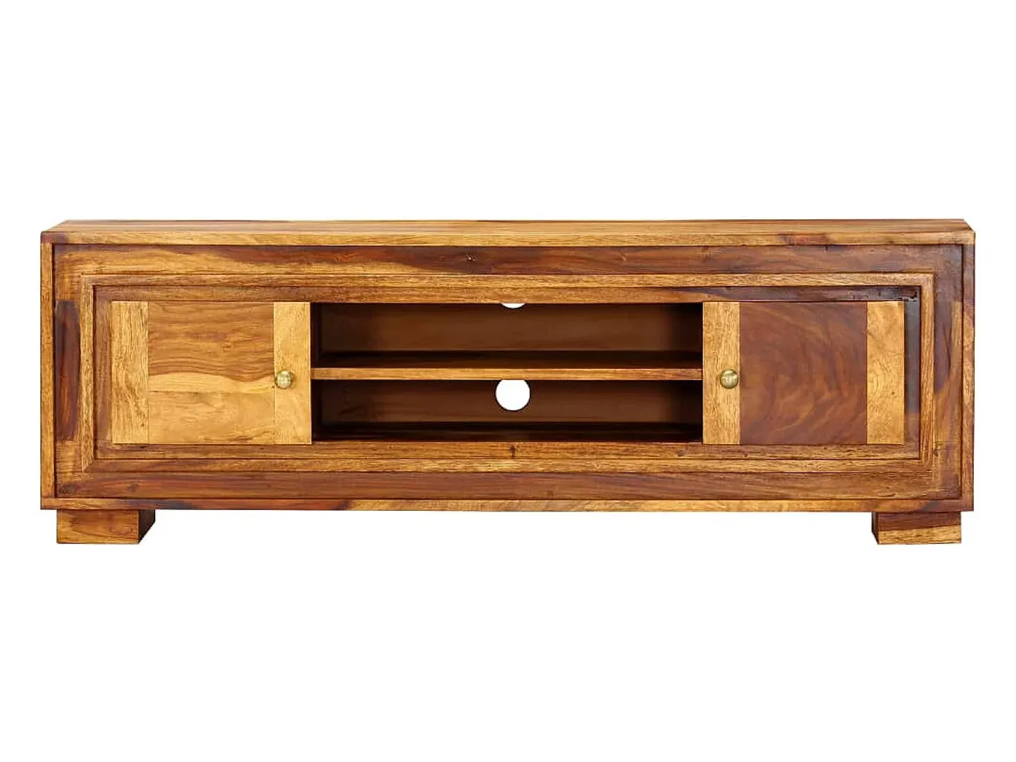 Mueble para TV de madera maciza de sheesham 118x30x40 cm