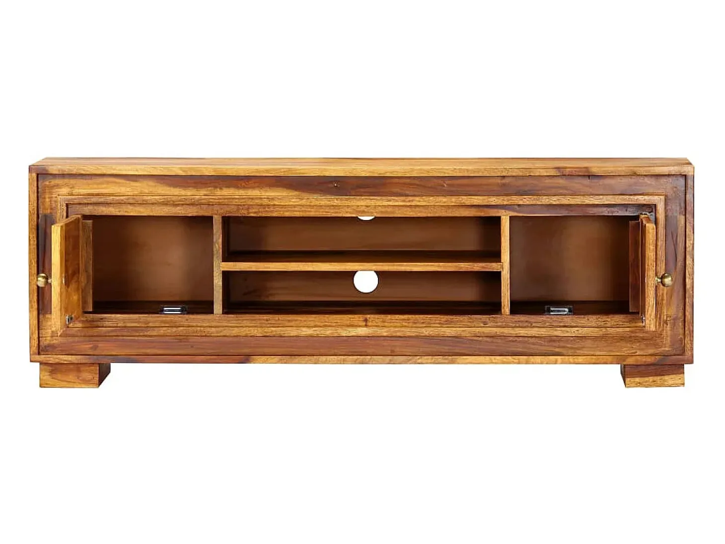 Mueble para TV de madera maciza de sheesham 118x30x40 cm