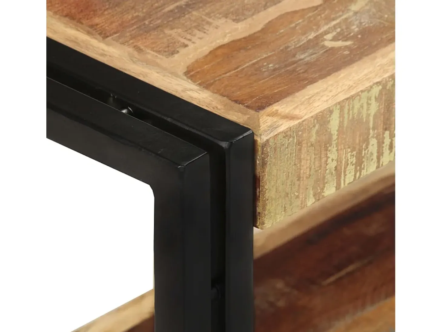 Mueble para TV de madera maciza reciclada 90x30x40 cm