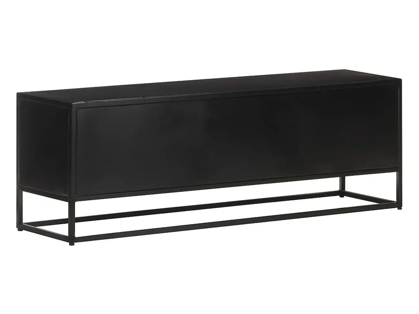 Mueble para TV de madera maciza de mango rugosa 120x30x40 cm