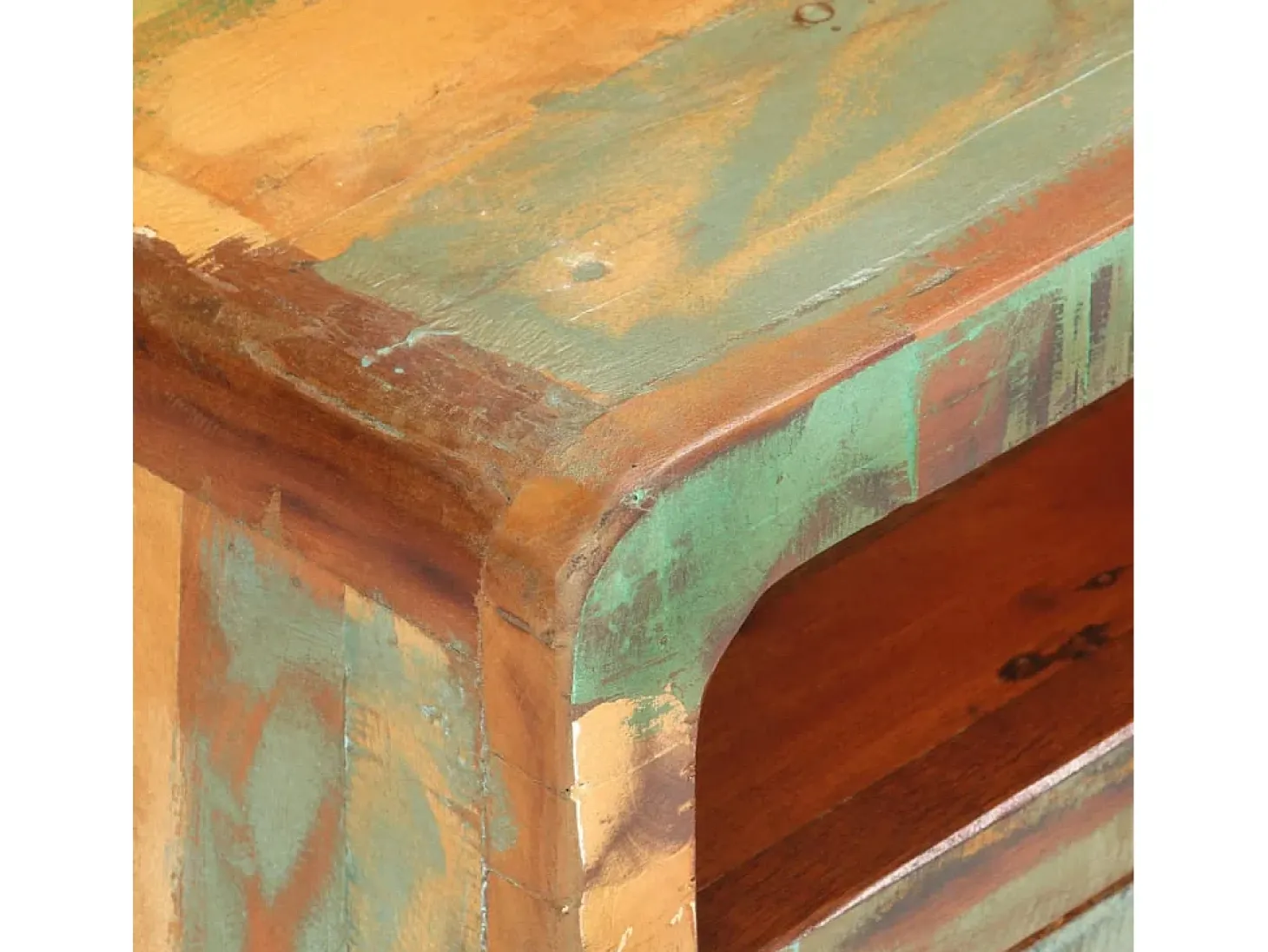 Mueble para TV de madera maciza reciclada 117x30x41 cm