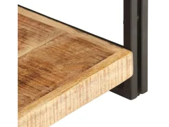 Mueble para TV de madera maciza de mango rugosa 120x30x40 cm