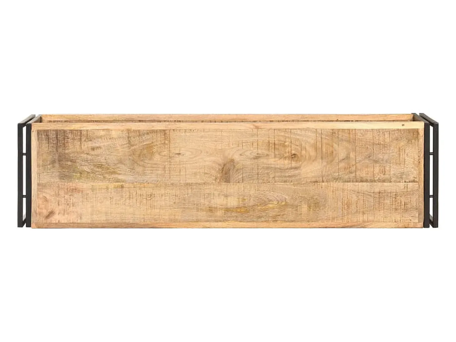 Mueble para TV de madera maciza de mango rugosa 120x30x40 cm