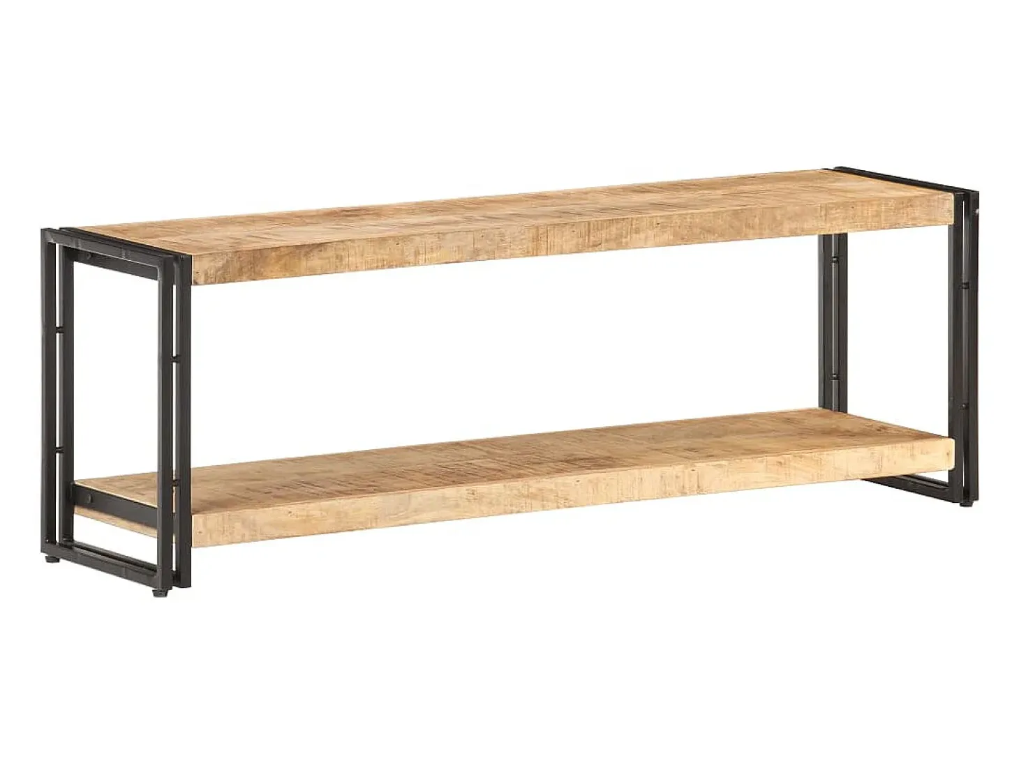 Mueble para TV de madera maciza de mango rugosa 120x30x40 cm