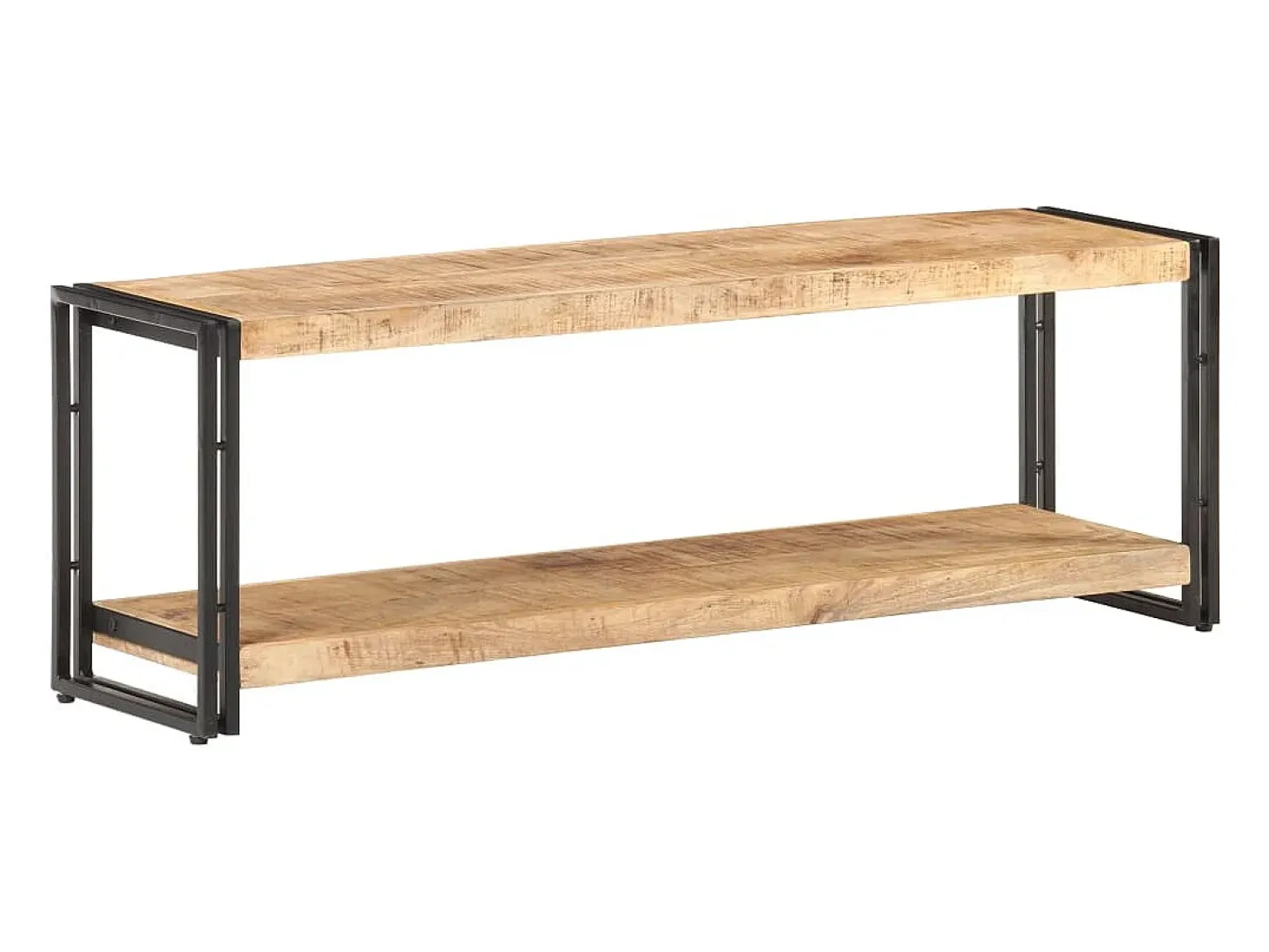 Mueble para TV de madera maciza de mango rugosa 120x30x40 cm