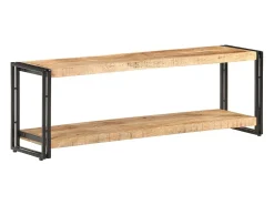 Mueble para TV de madera maciza de mango rugosa 120x30x40 cm