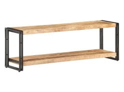 Mueble para TV de madera maciza de mango rugosa 120x30x40 cm