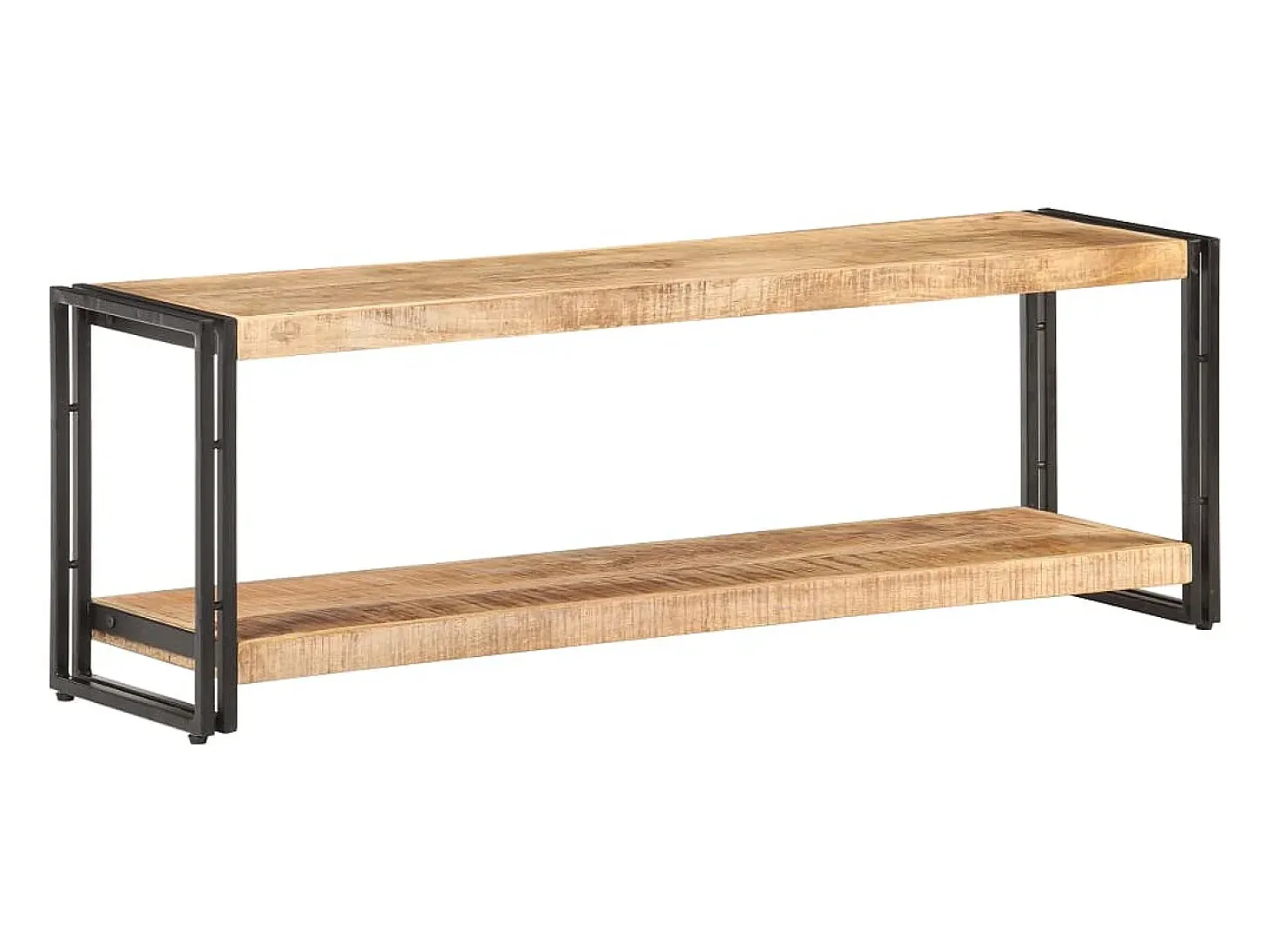 Mueble para TV de madera maciza de mango rugosa 120x30x40 cm