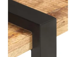 Mueble para TV de madera maciza de mango rugosa 160x40x40 cm