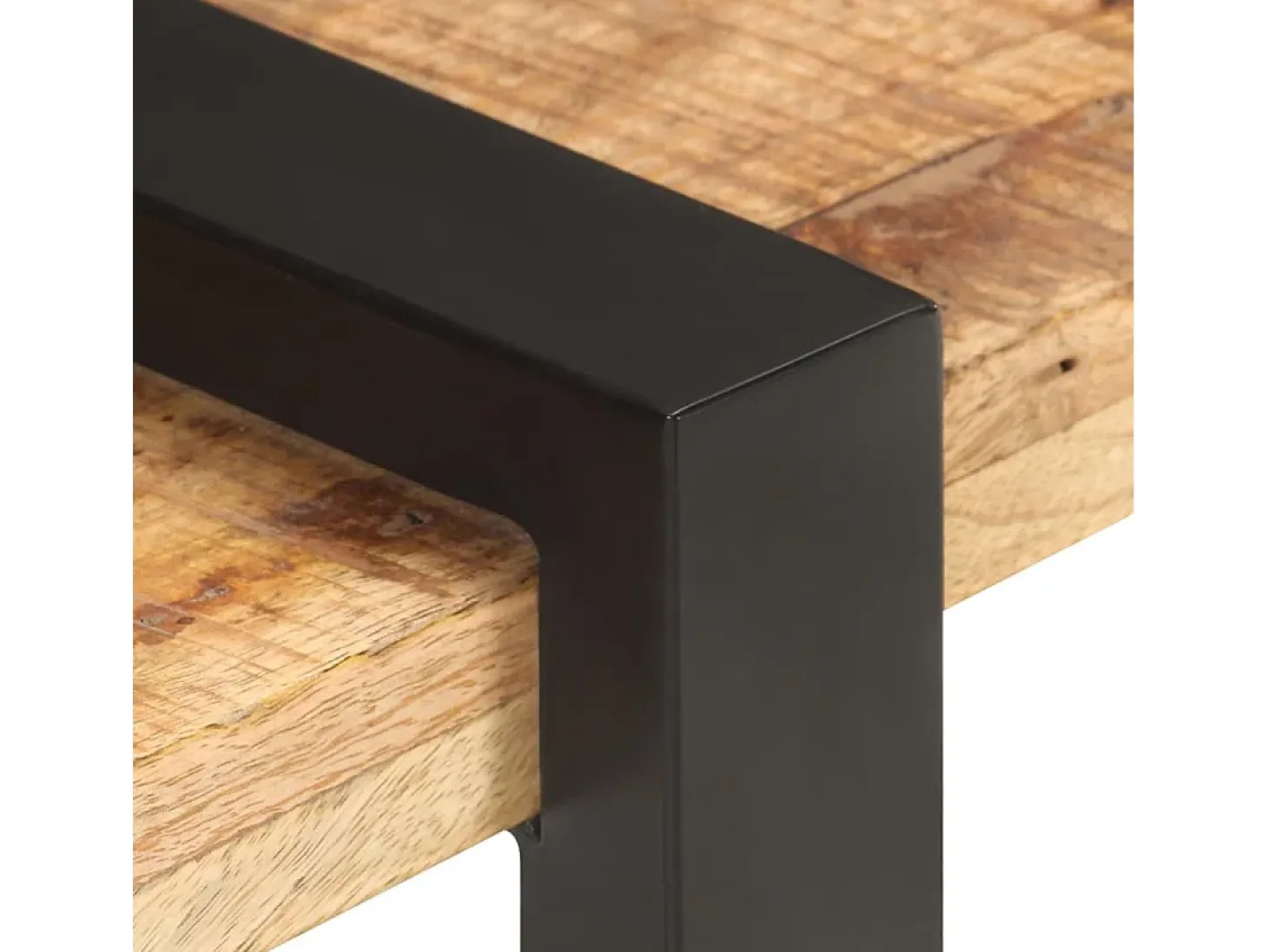 Mueble para TV de madera maciza de mango rugosa 160x40x40 cm