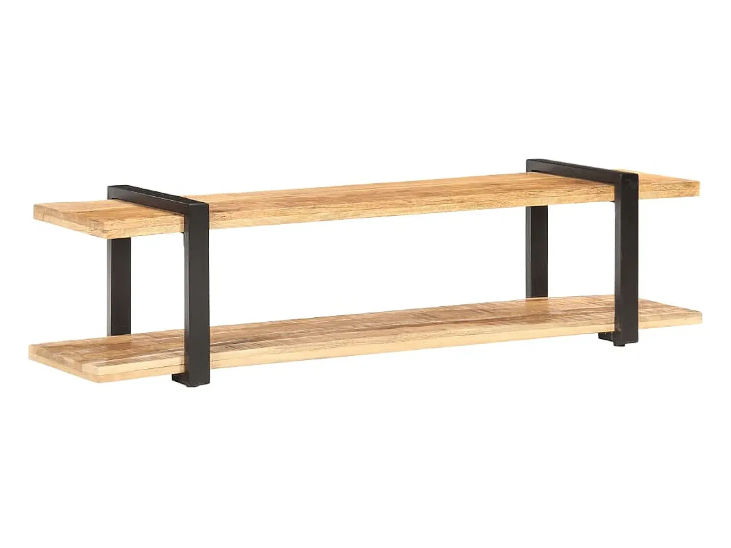 Mueble para TV de madera maciza de mango rugosa 160x40x40 cm