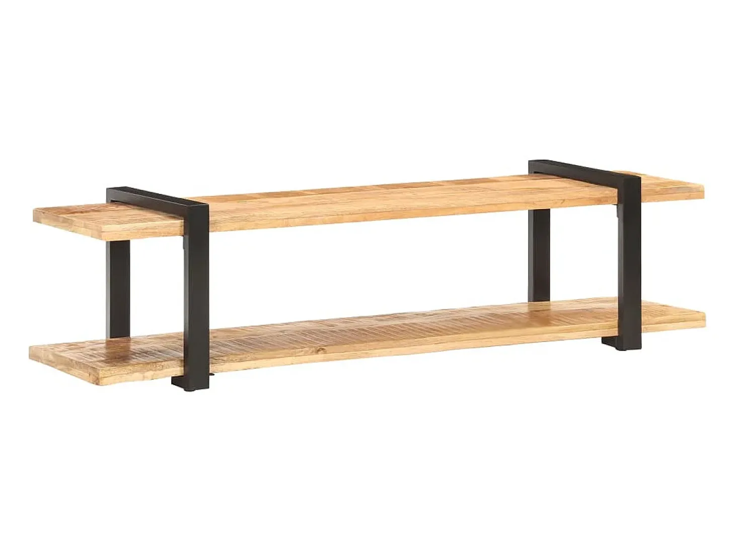 Mueble para TV de madera maciza de mango rugosa 160x40x40 cm