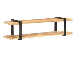 Mueble para TV de madera maciza de mango rugosa 160x40x40 cm