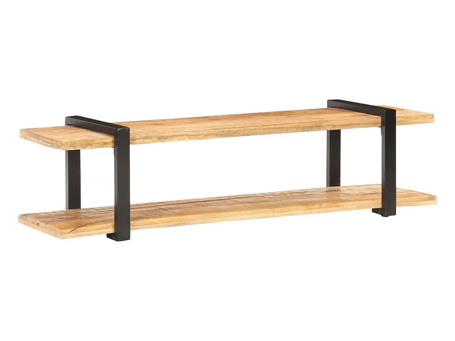 Mueble para TV de madera maciza de mango rugosa 160x40x40 cm