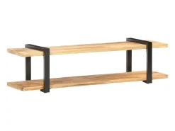 Mueble para TV de madera maciza de mango rugosa 160x40x40 cm