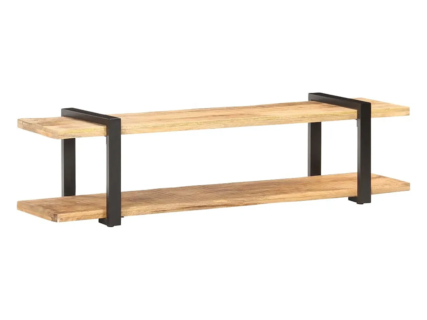 Mueble para TV de madera maciza de mango rugosa 160x40x40 cm
