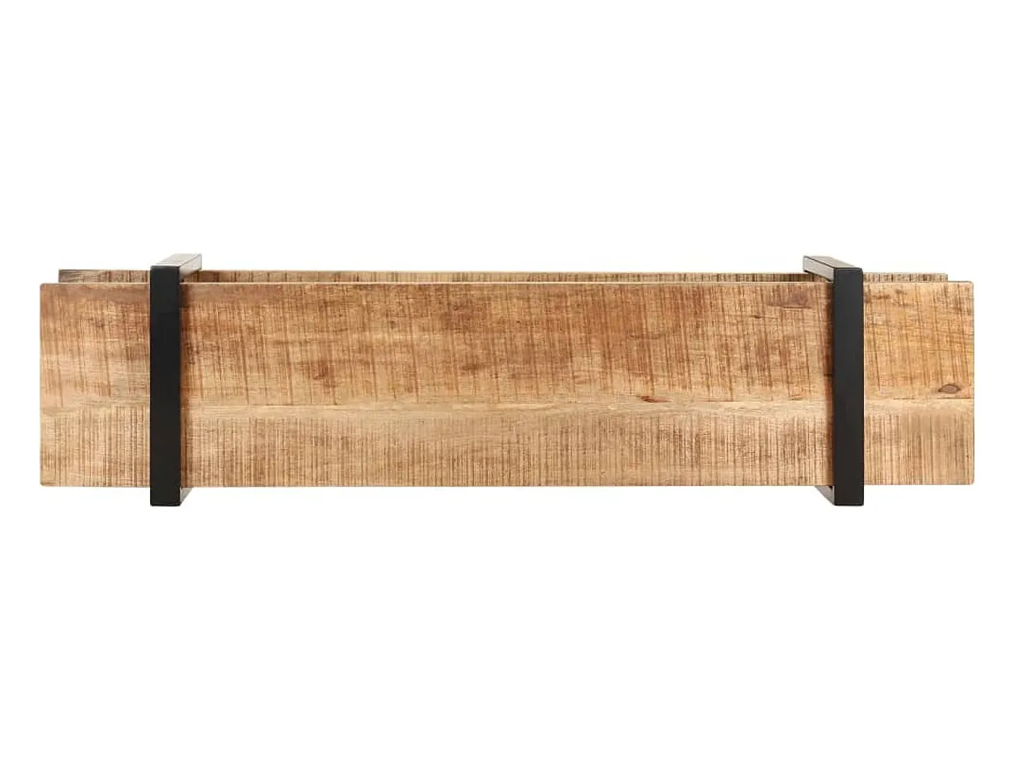 Mueble para TV de madera maciza de mango rugosa 160x40x40 cm