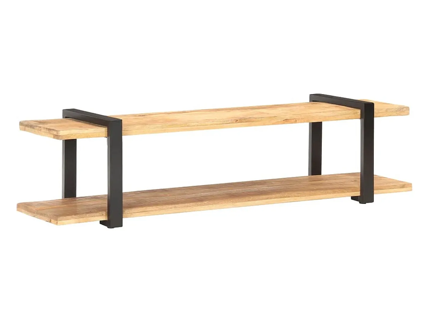 Mueble para TV de madera maciza de mango rugosa 160x40x40 cm